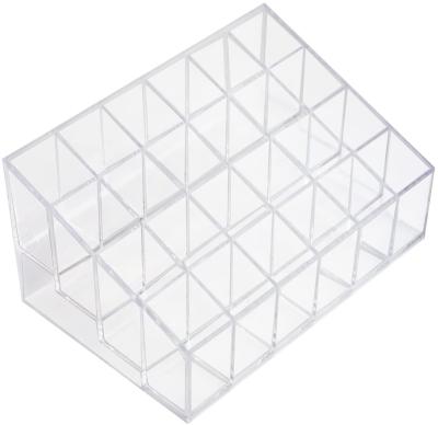 China Viable Rectangular Cosmetic European Acrylic Display Stand Lipstick Storage Box for sale