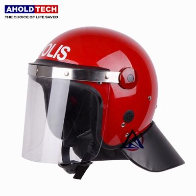 China Used By Police Aholdtech S02 Malaysia Visor Full Face ABS+PC Convex Round Anti-Riot Helmet for sale