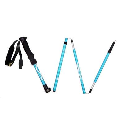 China 2020 18/16/14 mm Lightweight Adjustable Collapsible Aluminum Trekking Poles for sale