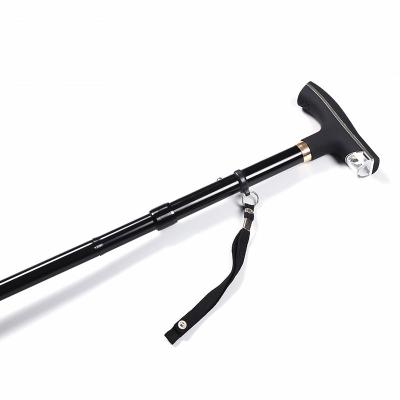 China Plastic handle (with LED lights) with multifunctional LED light tripod led walking stick for sale