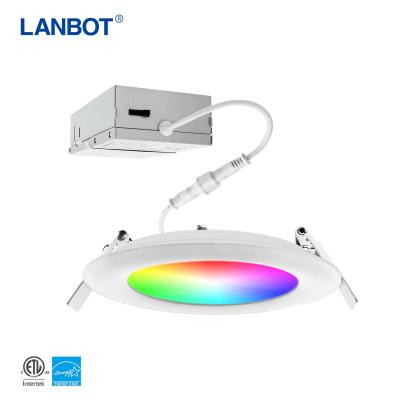 China LANBOT 15W 110-240V Wifi LED Modern Ceiling Lights Dimmable Smart Light For Bathroom Compatible With Alxea Google Siri Home for sale