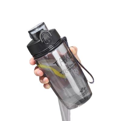 China Large Capacity 700Ml Fitness Minimalist Gym Sports Water Jug Plastic Motivational Water Bottle Bpa Free for sale