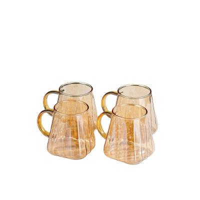 China Sustainable 2022 New Fashionable Coffee Tea Drinkware Mug Glass Cup Mug For Home And Office for sale