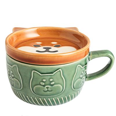 China 2022 New Modern Fashionable Funny Cute Cat Mug For Home And Office Coffee Tea Drink Mug for sale