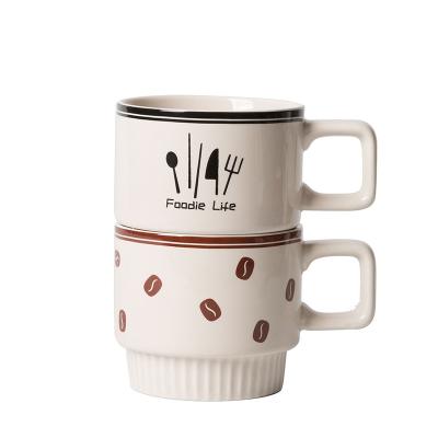 China 2022 Neew Viable Cute Design Colorful Ceramic Coffee Mugs Nordic Mugs Sublimation Mugs For Sale for sale