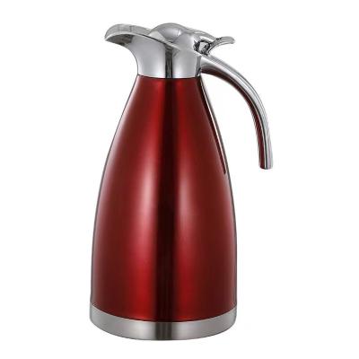 China Sustainable 2022 Stainless Steel Thermal Coffee Carafe Double Wall Vacuum Insulated Water Kettle 2000Ml for sale