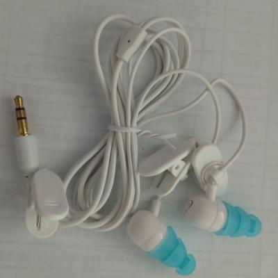 China IPX8 IPX8 Waterproof Cable Earbuds with Wax Ear Plugs for Swimming for sale