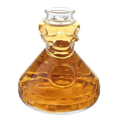 China Factory direct sale Chinese small skull 500ml small bottle transparent high quality wholesale for sale