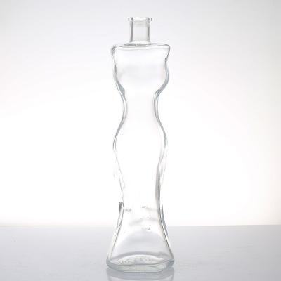 China Wholesale Transparent Beverage 500ml Spirit Glass Bottle Bottle For Liquor for sale