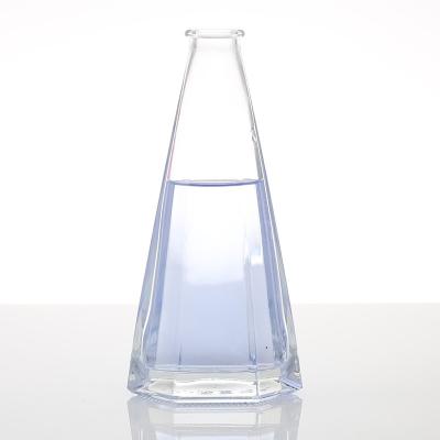 China Unique Beverage Alcohol 200ml Glass Small Shaped Bottle Customized Shape Bottles For Liquor Spirits for sale