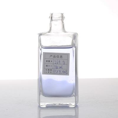 China Hot Selling 100ML Wine 150ml Flint Spirits Glass Bottle Tequila Superb Gin Glass Bottles for sale