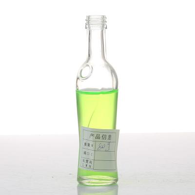 China Drink Smaller Capacity Long And Thin Clear Empty 50ML Gin Liquor Vodka Rum Glass Bottles With Screen Cap for sale