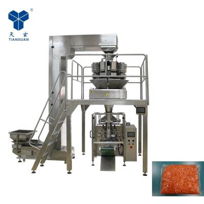 China TX-FL620 Fully Automatic Peanuts Cashew Nuts Australia Hazelnut Multihead Weight Screw Vertical Packing Machine for sale