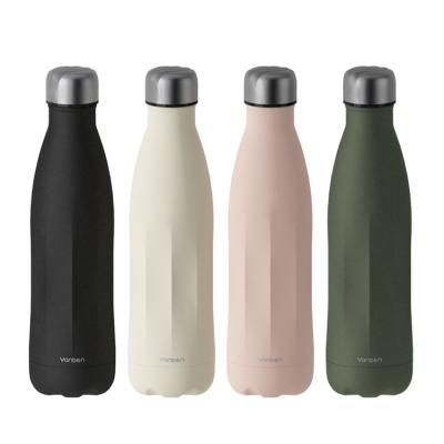 China Custom Business 550ml Logo Vacuum Insulated Stainless Steel Sports Drink Double Wall Water Bottle for sale