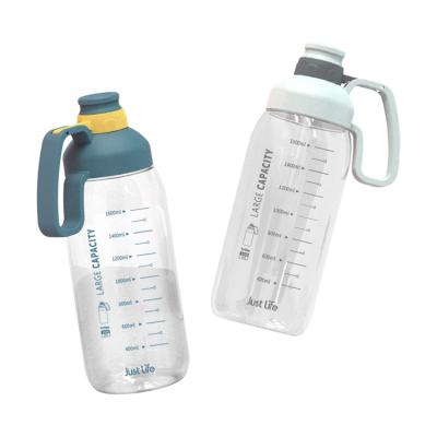 China X&W Eco-friendly Drinking Plastic Water Bottle 64oz Wholesale Tritan Plastic Water Bottle With Straw for sale