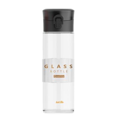 China Customized stylish water bottle glass bpa free glass water bottle eco-friendly sustainable for sale