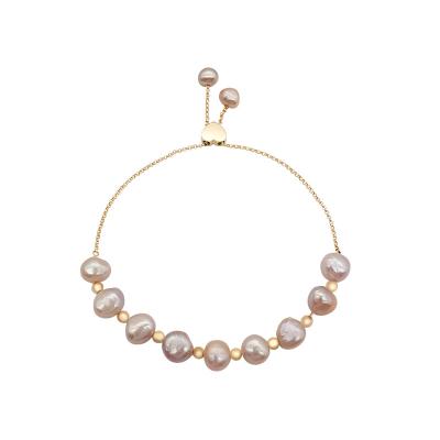 China Cute High Quality Graceful Solid 14K Gold Freshwater Pearl Choice Bracelet For Women Gift for sale