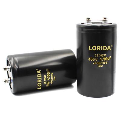 China High Quality 450V Voltage Electrolytic Capacitor Screw Terminal Aluminum Audio Communication/Electronics/Lighting/UPS Lorida Condensador 4700uf 450v for sale