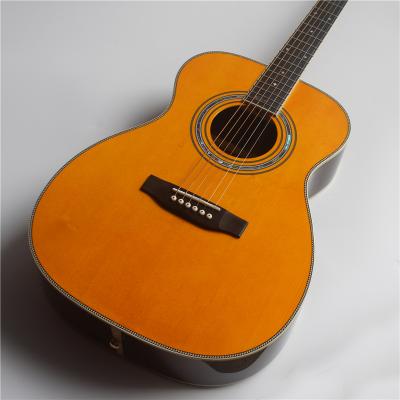 China FIR OM SOLID style 40 inch acoustic guitar, handmade solid wood guitar, for sale