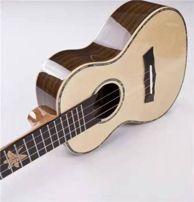 China BHC-5C Snail Solid Spruce Solid Spruce Wood Concert and Tenor Ukulele for sale