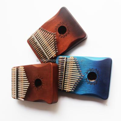 China 17 Key Solid Mahogany Kalimba, Solid Mahogany Wood Kalimba, Thumb Piano Kalimba Musical Instrument with Accessories and Collecting for sale