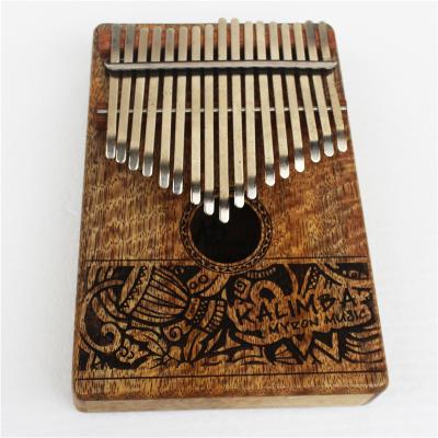 China Solid Koa 17 Key Kalimba, solid koa kalimba, inch piano Kalimba musical instrument with accessories and wood collection for sale