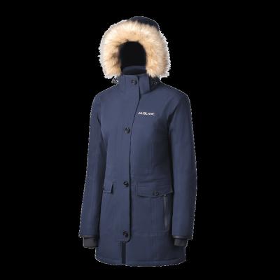 China Casual Wear Lady's Winter Coat Long With Detachable Faux Fur Hood Padded Waterproof& Windproof Outerwear for sale