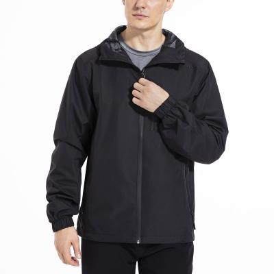 China Men's Waterproof Rain Jacket Sports Lightweight Outdoor Rise Hooded Raincoat QUICK DRY for sale