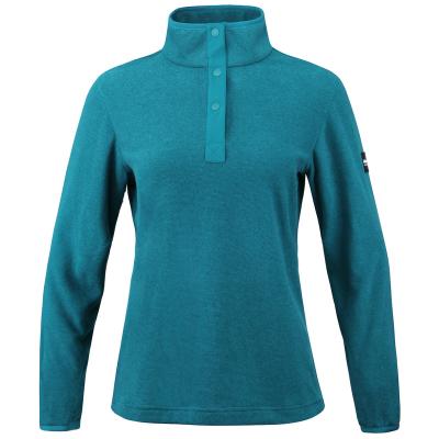 China Cheap Women's Fleece Jacket Breathable Pull Over Long Sleeve Lightweighted Outerwear Lady's Elastic Stand-Collar Softshell Jacket for sale