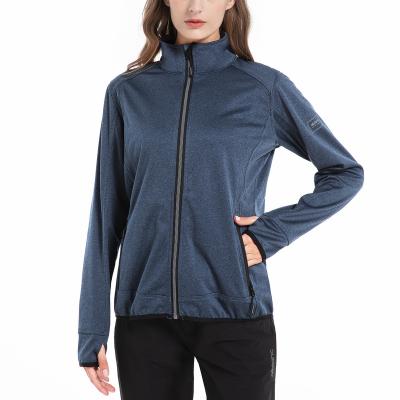 China QUICK DRY New Fashion Outdoor Clothes Yoga Use Sweatsuit Thin Breathable Running Sports Jacket For Women for sale