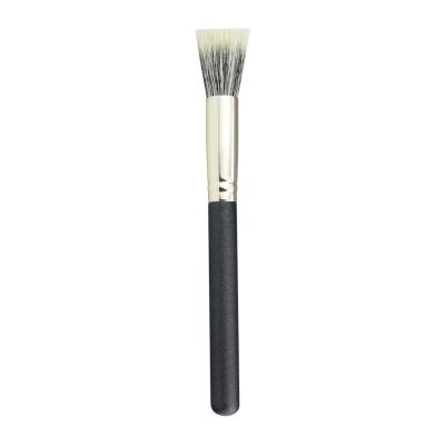 China Spot Brush Manufacturers Best Selling Flat Surface Duo Fiber Goat Hair Dotted Make Up Brushes Powder Cosmetic Brush for sale