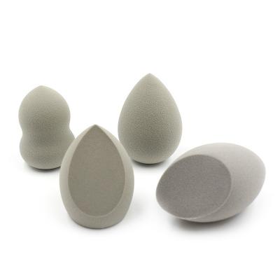 China Custom Biodegradable Gray Color 35% Non-Latex Beauty Makeup Sponge for sale