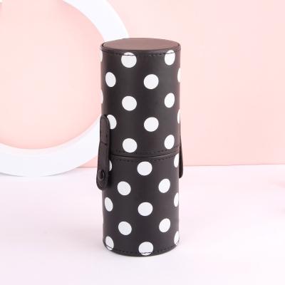 China Wholesale Fashion Anthracnose Makeup Brush Holder With Lid Make Up Cosmetic Organizer Other Makeup Tools Storage for sale