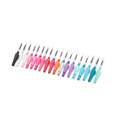 China Female Wholesale Multi Colored Eyelash Brush Bending Tool Dual-Use Eyelash Tool Eyebrow Brushes Eyebrow Comb for sale