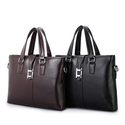 China PU Casual Business Brown Leather Laptop Bag , Travel Messenger Women'S Work Bags Briefcases for sale