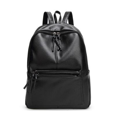 China 20 L Soft PU Leather Fashion Ladies Backpack With Velvet Lining Inside for sale