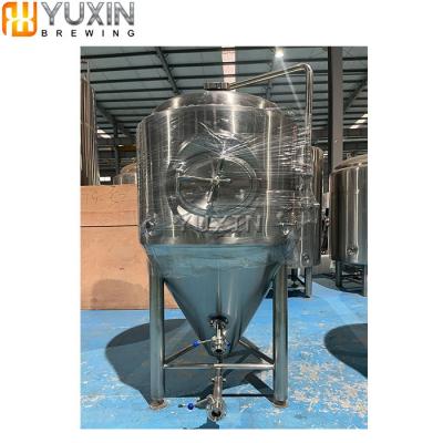 China Hotels Stainless Steel Conical Pressure Fermenter Beer Whiskey Fermentation Tank for sale