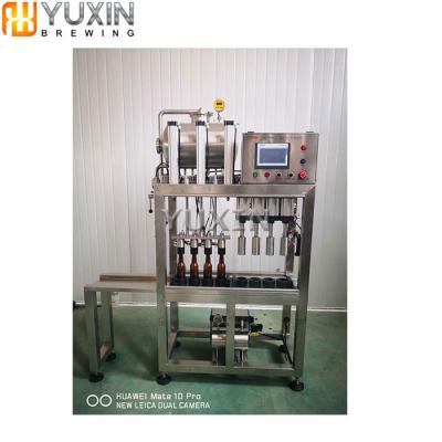 China Beer semiauto small bottle filling and capping machine for glass bottle for sale