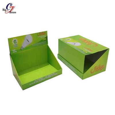 China Recycled Materials Wholesale Multi Used Cardboard Cardboard Custom Paper Display Box Corrugated Template Display Box Rip Grocery Store for sale