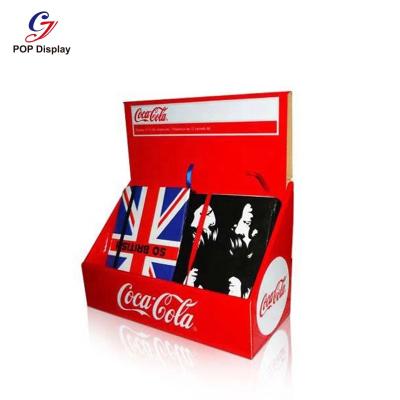 China Retail Stores 11 Years Manufacturer Experience Display Unit Top Promotion Paper Counter Retail Cardboard Counter Display For Gift Socks for sale