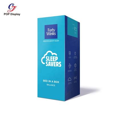 China Materials Customized Size Recycled Logo Printing Packaging Boxes For Rolled Mattress Cardboard Box Heavy Duty Moving Box With Wheels And Handle for sale