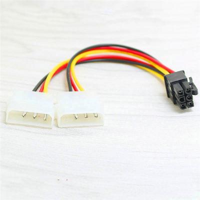 China COMPUTER PCI Express 6 Pin to Molex 4 Pin to 6 Pin Power Cable for sale