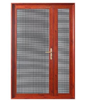 China Modern High Quality Aluminum Door Stainless Steel Mesh Casement French Door Mosquito Profile Security Screen Door Design for sale