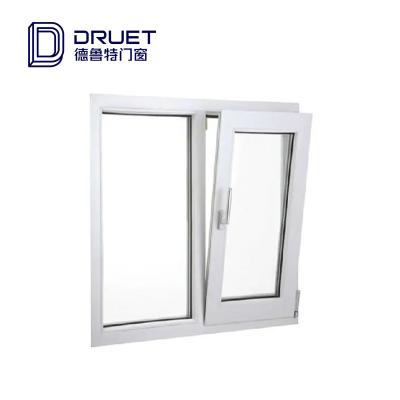 China Folding Screen Home Security Hurricane Impact Double Glazed Upvc Window Double Glazing Swing Windows Cheap PVC Casement Window for sale