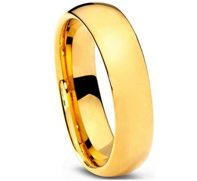 China CLASSIC Wholesale Tungsten Carbide Rings 8mm 6mm 4mm Gold Tungsten Ring for Women Mens Wedding Ring for sale