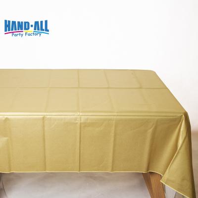 China Manufacturer Eco-Friendly Disposable Biodegradable Party Decorations Air-Laid Disposable Paper Tablecloth Customized Design for sale