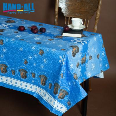 China Waterproof and Oilproof Printed Customized Table Cover Blank Pulp Wood Paper Theme Party Disposable Birthday for sale