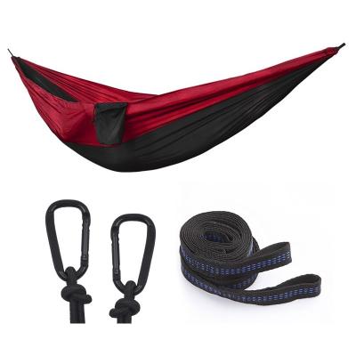 China 2 Person Hammock 210T Simple And Comfortable Outdoor Portable Nylon Ultralight Universal Camping Hammocks for sale