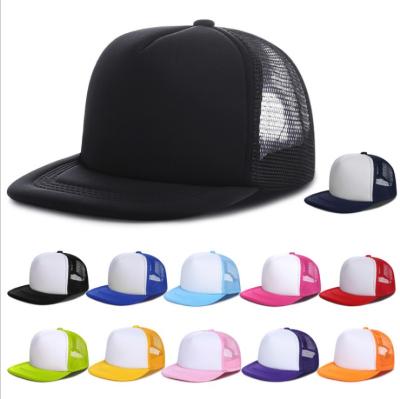 China breathable & Waterproof 2021 Customized Outdoor Baseball Mesh Foam Hat Trucker Cap Sports 5 Panel Hip Hop Baseball Cap for sale