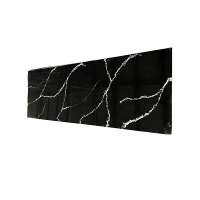 China New Acrylic No-Porous Eco-Friendly Modern Black Marble Look Acrylic Solid Surface Sheet Used In Bathroom And Kitchen for sale